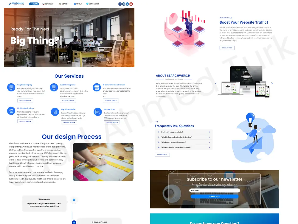 IT company website designed by Saad-ahmed-turk