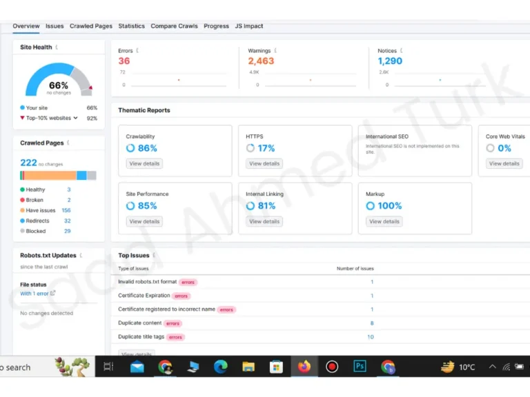 Website SEO Audit report of a Spanish based brand -Saad-ahmed-turk