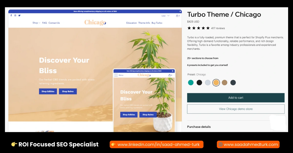 Turbo - Shopify SEO Theme Preview