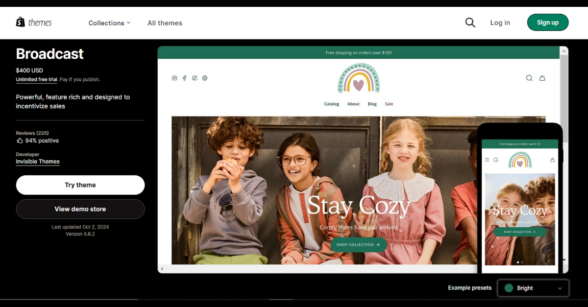Broadcast - Shopify Theme