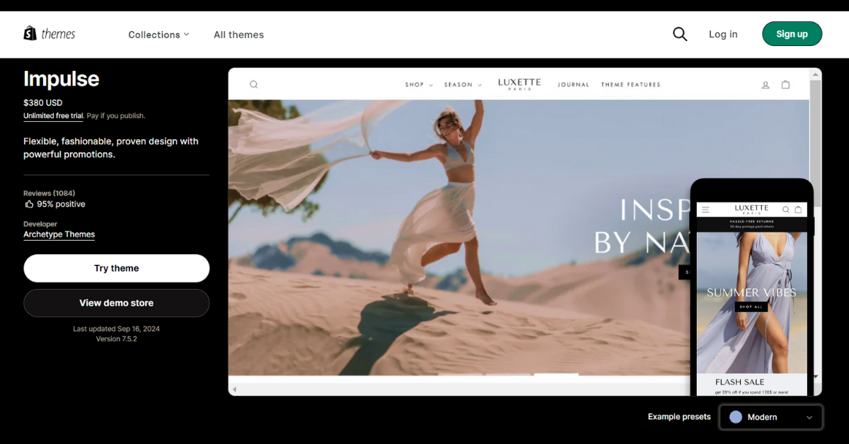 Impulse- Shopify theme Preview